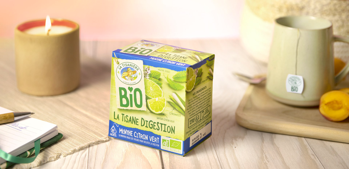 Tisane Digestion Bio à la Menthe Douce et au Citron Vert - La Tisanière