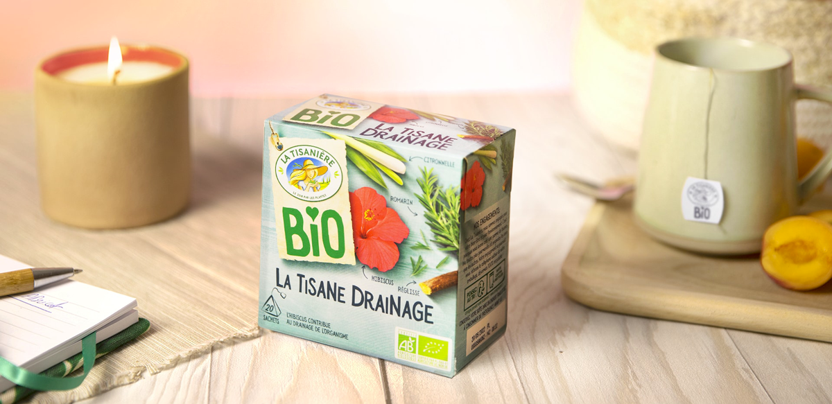 Tisane Drainage Bio aux fleurs d'hibiscus - La Tisanière