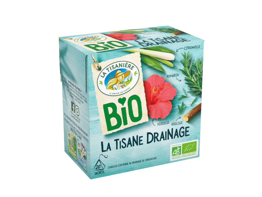 Tisane Drainage Bio aux fleurs d'hibiscus - La Tisanière
