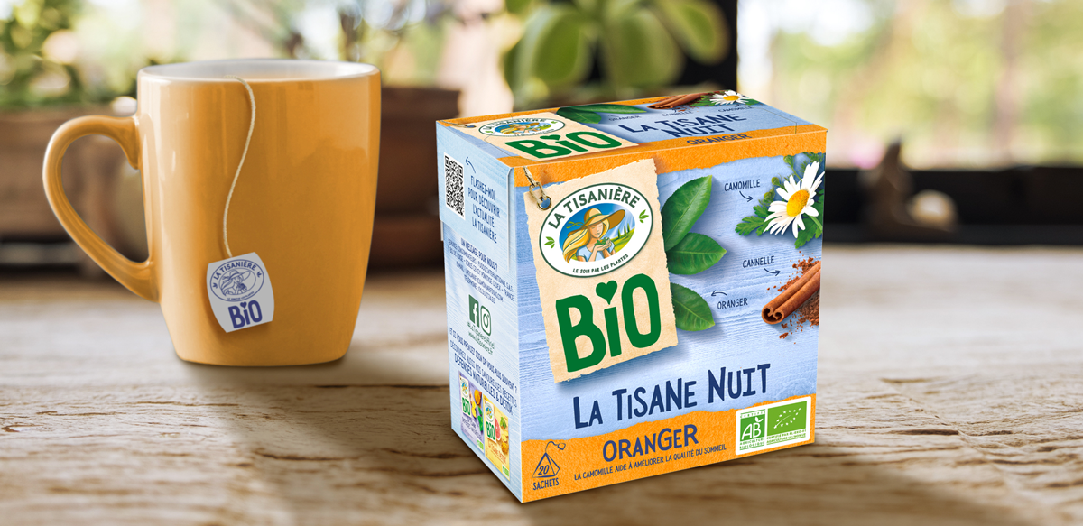 Tisane Nuit Oranger Bio à la camomille pour mieux dormir - La Tisanière