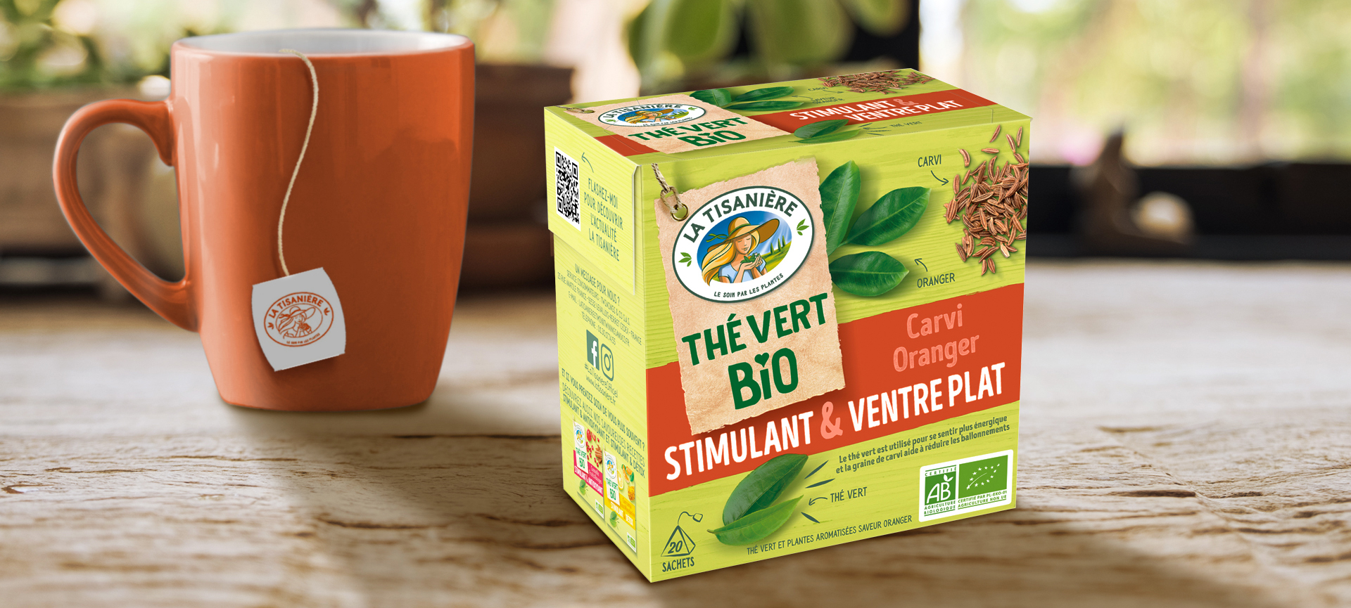 Thé vert Bio Stimulant & Ventre Plat - La Tisanière